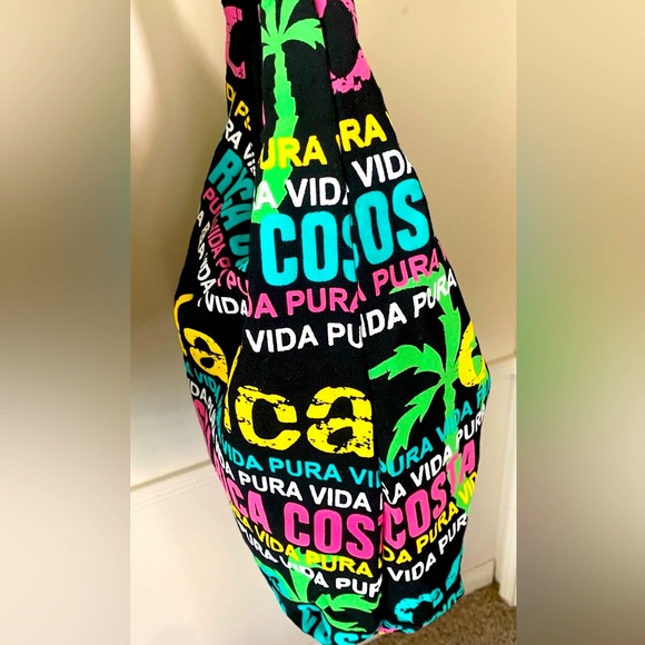 COSTA RICA🌴“Pura Vida”🌴GROCERY TRAVEL BEACH SHOULDER TOTE  BAG 🌟NWOT🌟 - Picture 6 of 12